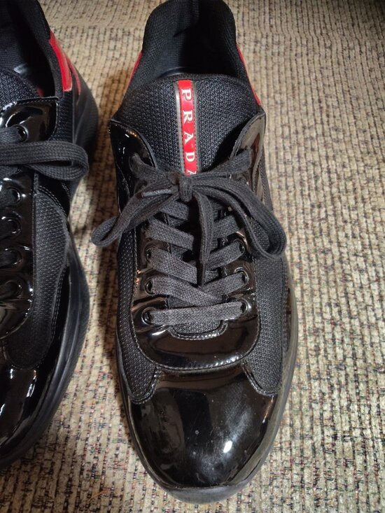 PRADA Size 11 America\'s Cup Men\'s Black Low Top Lace-Up Athletic Sneakers main image 15